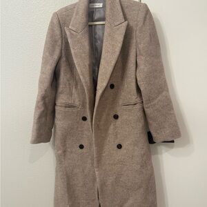 Double-Breasted Wool Coat